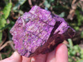 Natural Metallic Cobbed Purpurite Specimens x 12 From Erongo, Namibia