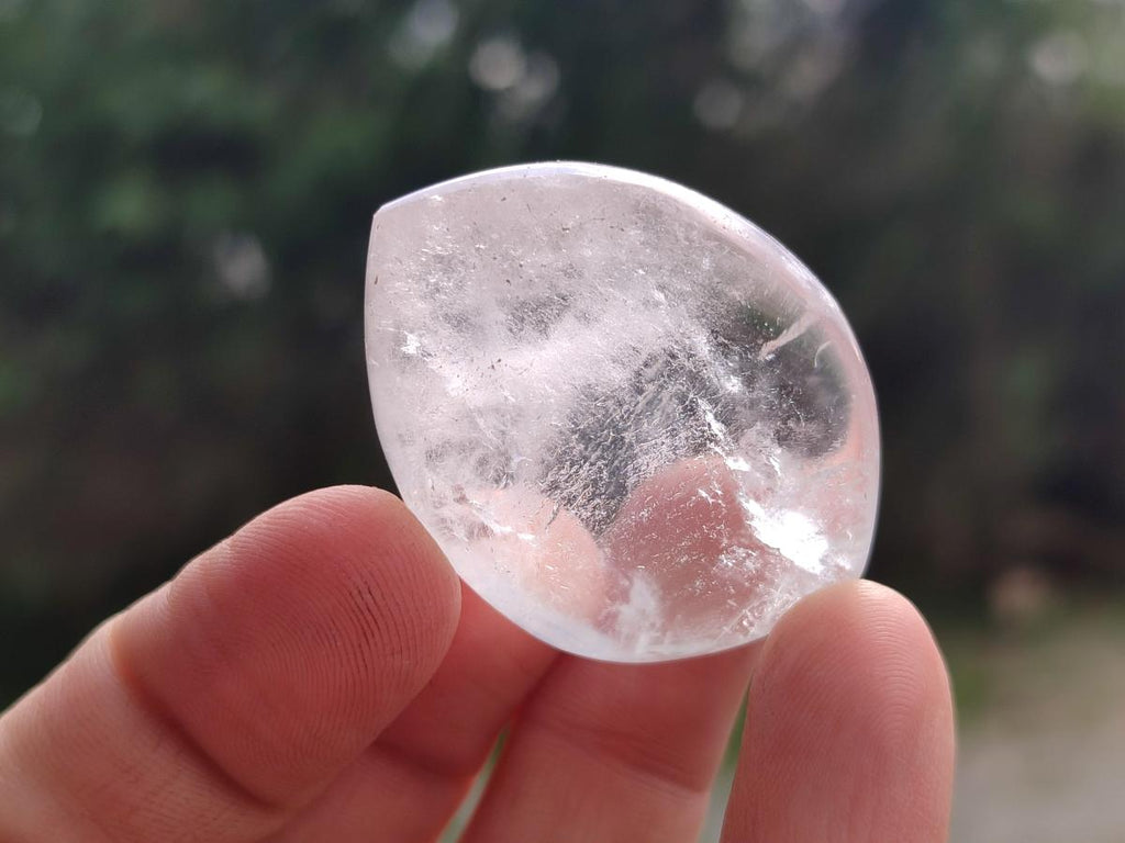 Polished Rock Crystal Quartz "Angel Tears" Free Forms x 35 From Madagascar