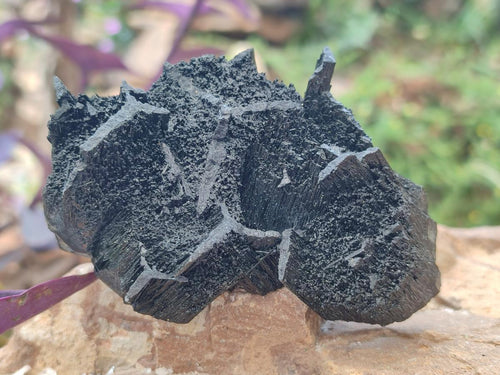 Natural Schorl Black Tourmaline Crystal Specimens with Associated Minerals x 13 From Erongo, Namibia