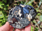Natural Schorl Black Tourmaline Crystal Specimens with Associated Minerals x 13 From Erongo, Namibia