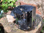 Natural Schorl Black Tourmaline Crystal Specimens with Associated Minerals x 13 From Erongo, Namibia
