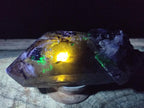 Natural Smokey Quartz Crystals with Black Tourmaline and Hyalite Opal x 3 From Erongo, Namibia