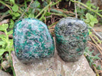 Polished Emerald Mica 'Mutokolite' Standing Display Pieces x 3 From Mutoko, Zimbabwe