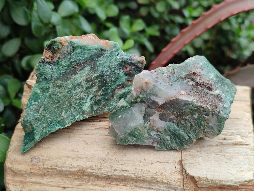 Natural Swazi Jade Cobbed Specimens x 15 From Swaziland