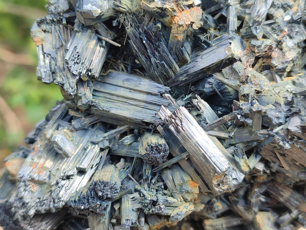 Natural Large Schorl Black Tourmaline Floater Cluster with Fibrous Foitite x 1 From Erongo, Namibia