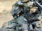 Natural Large Schorl Black Tourmaline Floater Cluster with Fibrous Foitite x 1 From Erongo, Namibia