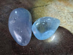Polished Blue Celestite Free Forms x 35 From Sakoany, Madagascar