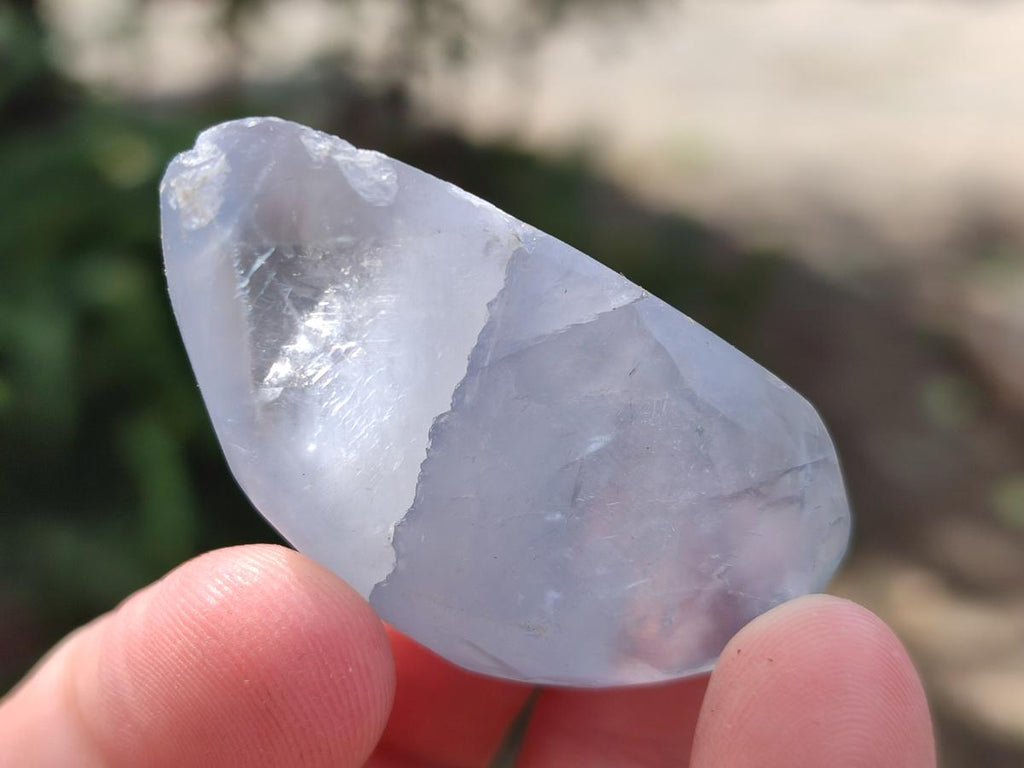 Polished Blue Celestite Free Forms x 35 From Sakoany, Madagascar