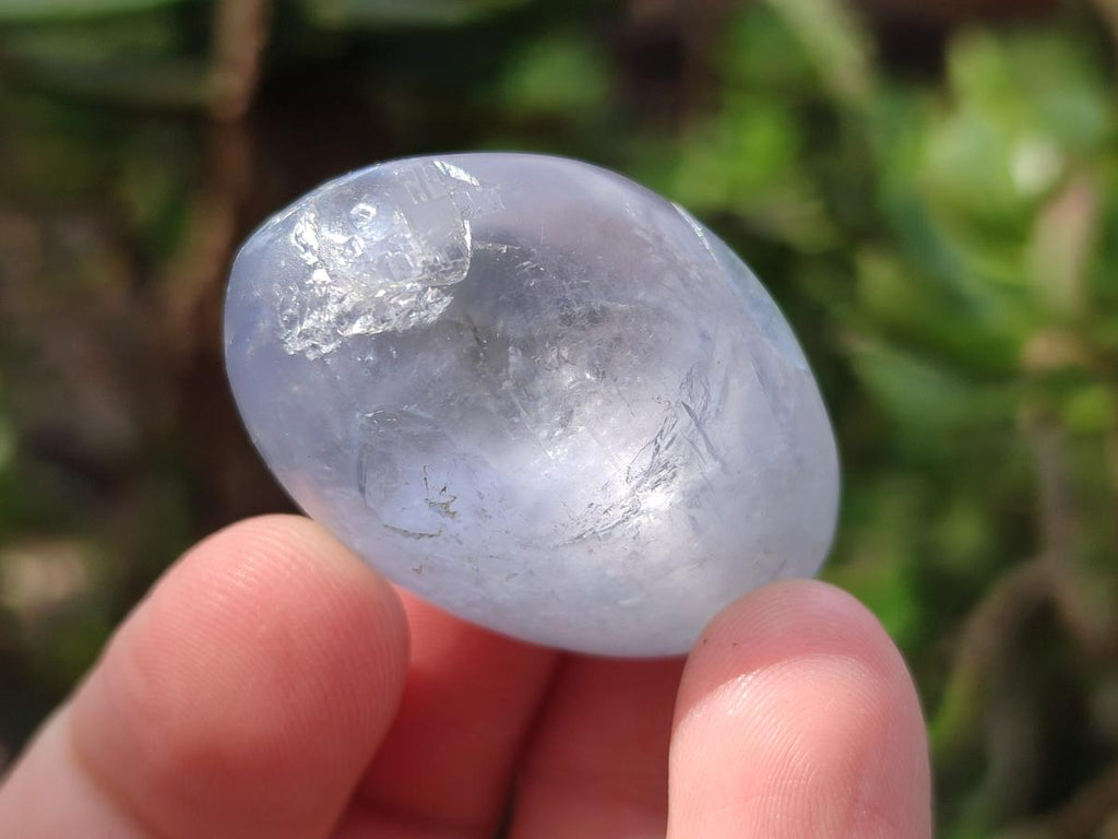 Polished Blue Celestite Free Forms x 35 From Sakoany, Madagascar