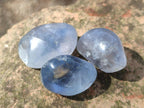 Polished Blue Celestite Free Forms x 35 From Sakoany, Madagascar