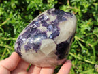 Polished One Side Lithium Silver Leaf Lepidolite x 4 From Zimbabwe