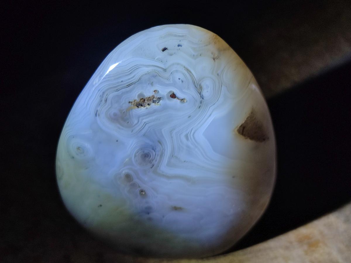 Polished and Natural Dendritic Agate Standing Display Pieces x 4 From Moralambo, Madagascar