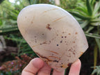 Polished and Natural Dendritic Agate Standing Display Pieces x 4 From Moralambo, Madagascar