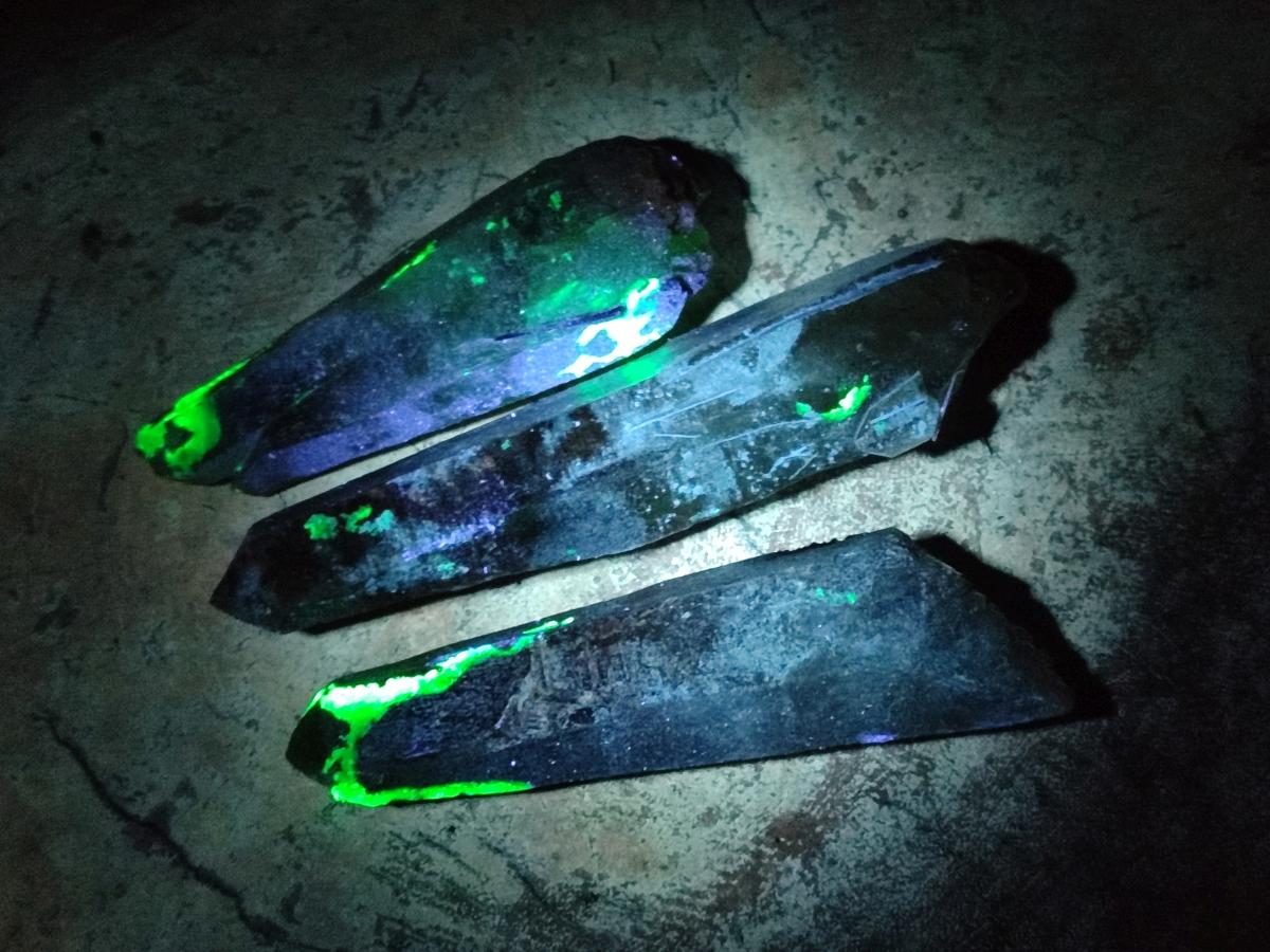 Natural Smokey Quartz Long Crystals x 33 From Erongo, Namibia