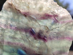 Polished One Side Watermelon Fluorite Slices x 6 From Uis, Namibia