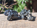 Natural Schorl Black Tourmaline Specimens with Associated Minerals x 18 From Erongo, Namibia