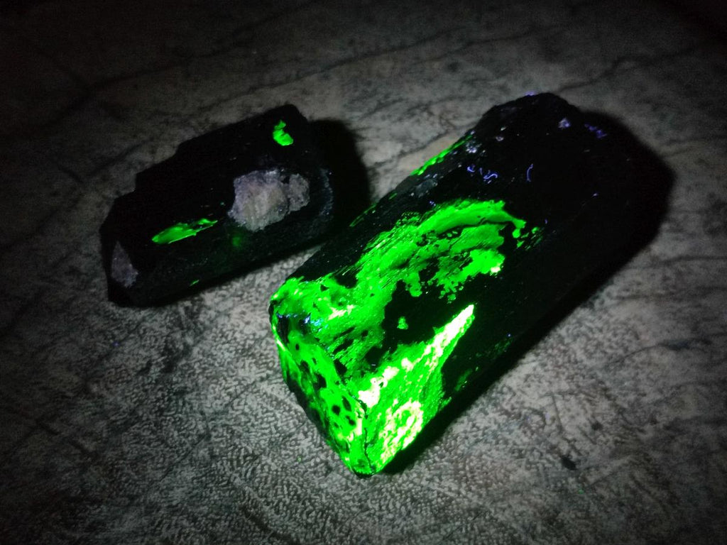Natural Schorl Black Tourmaline Specimens with Associated Minerals x 18 From Erongo, Namibia
