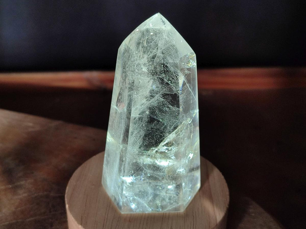 Polished Clear and Smokey Quartz Crystals x 6 From Madagascar