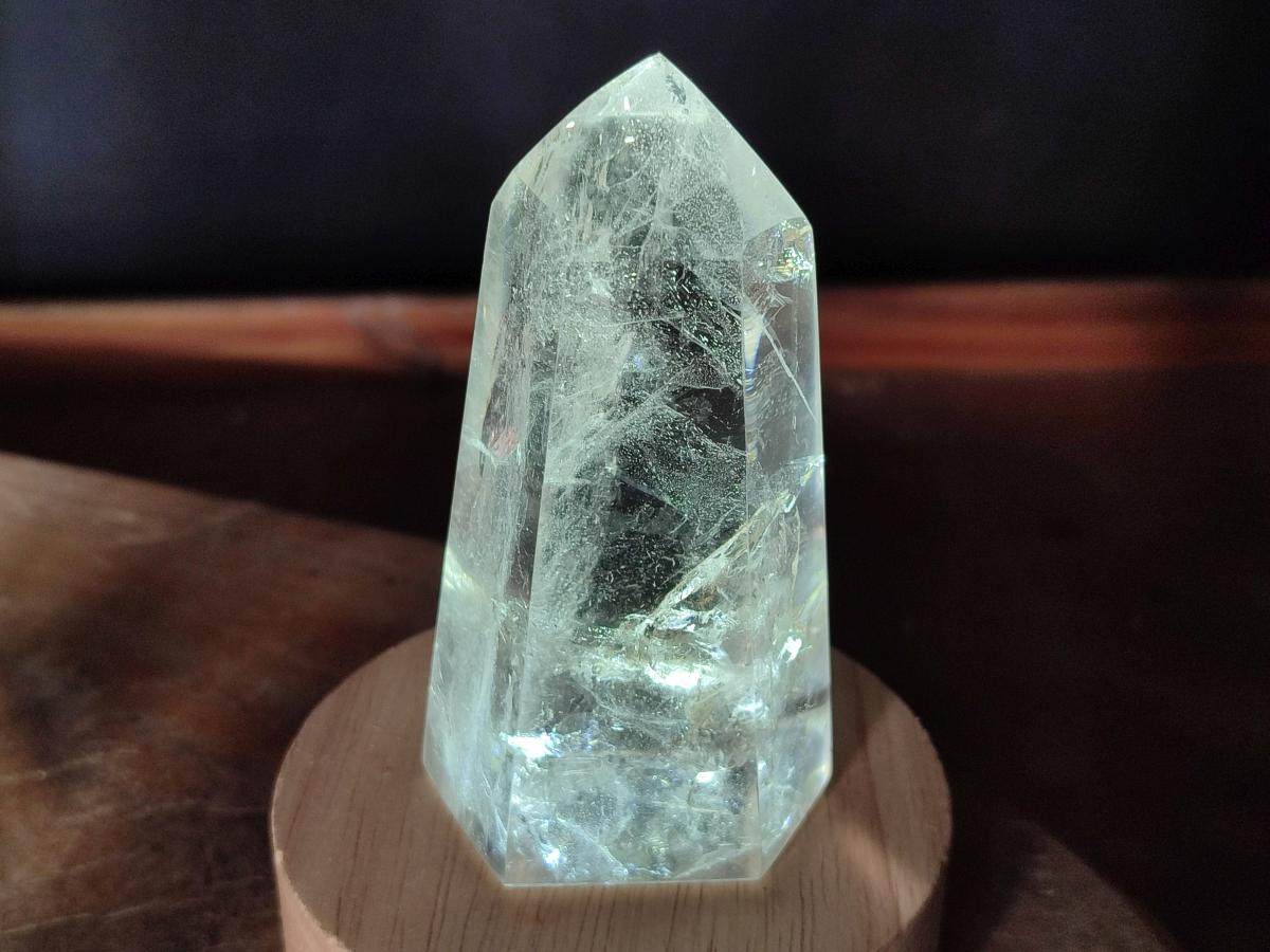 Polished Clear and Smokey Quartz Crystals x 6 From Madagascar