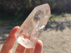 Polished Clear and Smokey Quartz Crystals x 6 From Madagascar