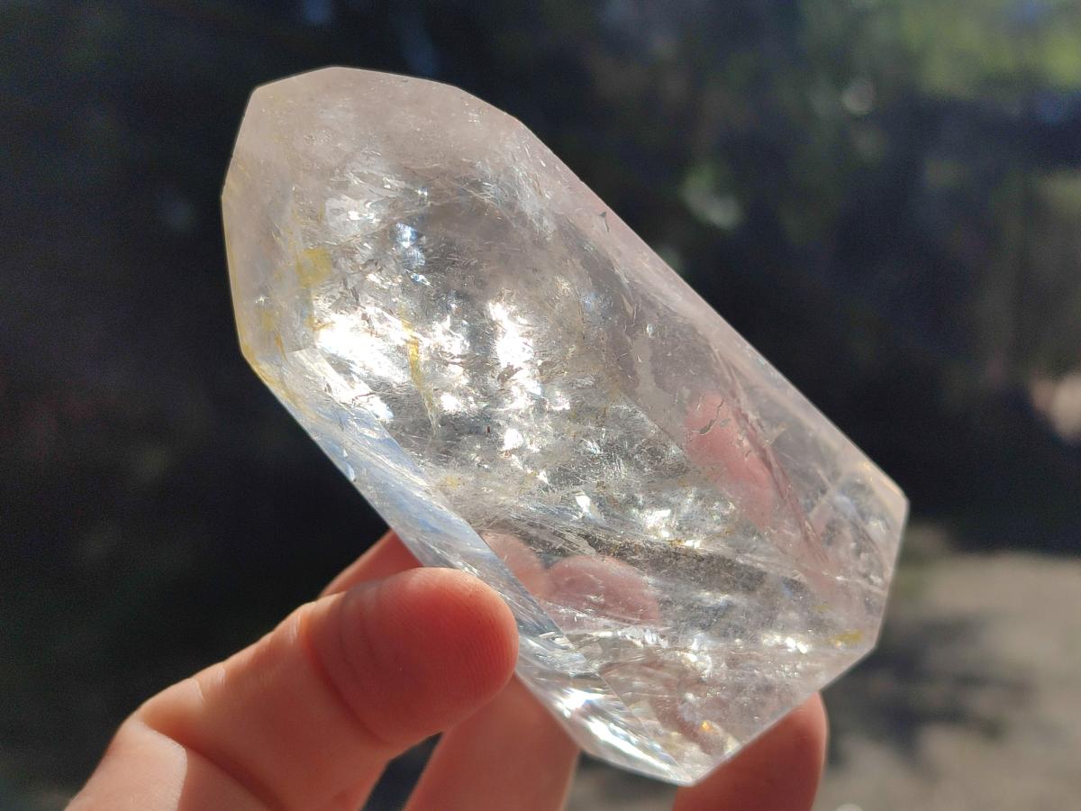 Polished Clear and Smokey Quartz Crystals x 6 From Madagascar