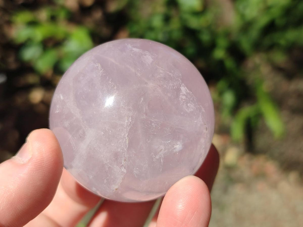 Polished Gemmy Rose Quartz Spheres x 6 From Madagascar