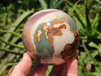 Polished Polychrome Jasper Spheres x 2 From Androka, Madagascar