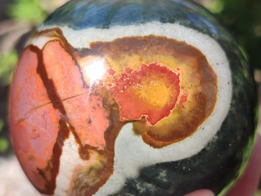 Polished Polychrome Jasper Spheres x 2 From Androka, Madagascar