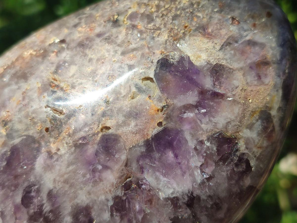 Polished Chevron Amethyst Standing Display Pieces x 2 From Zambia