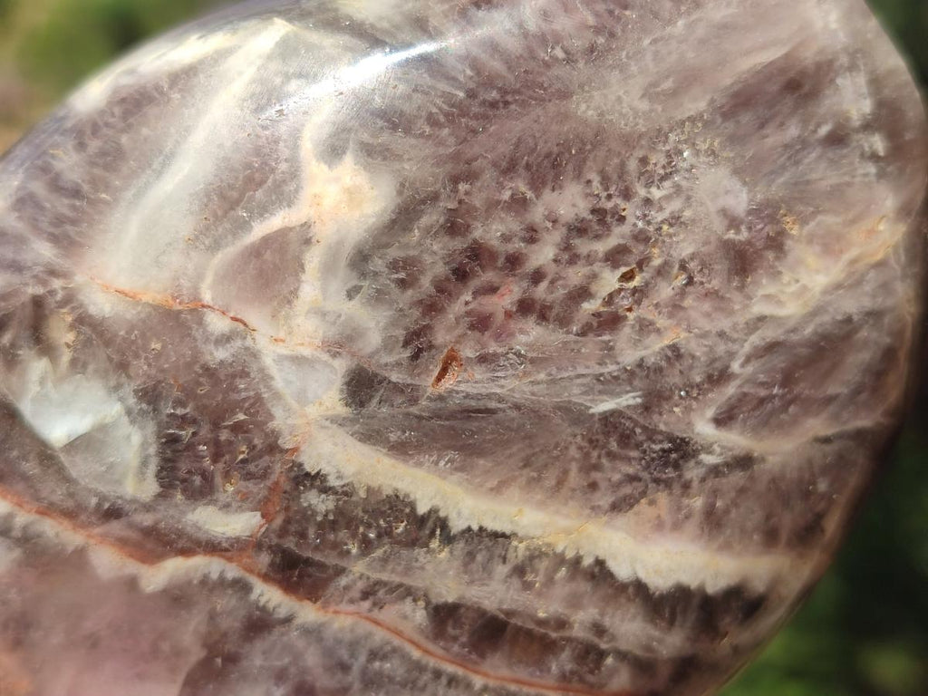 Polished Chevron Amethyst Standing Display Pieces x 2 From Zambia