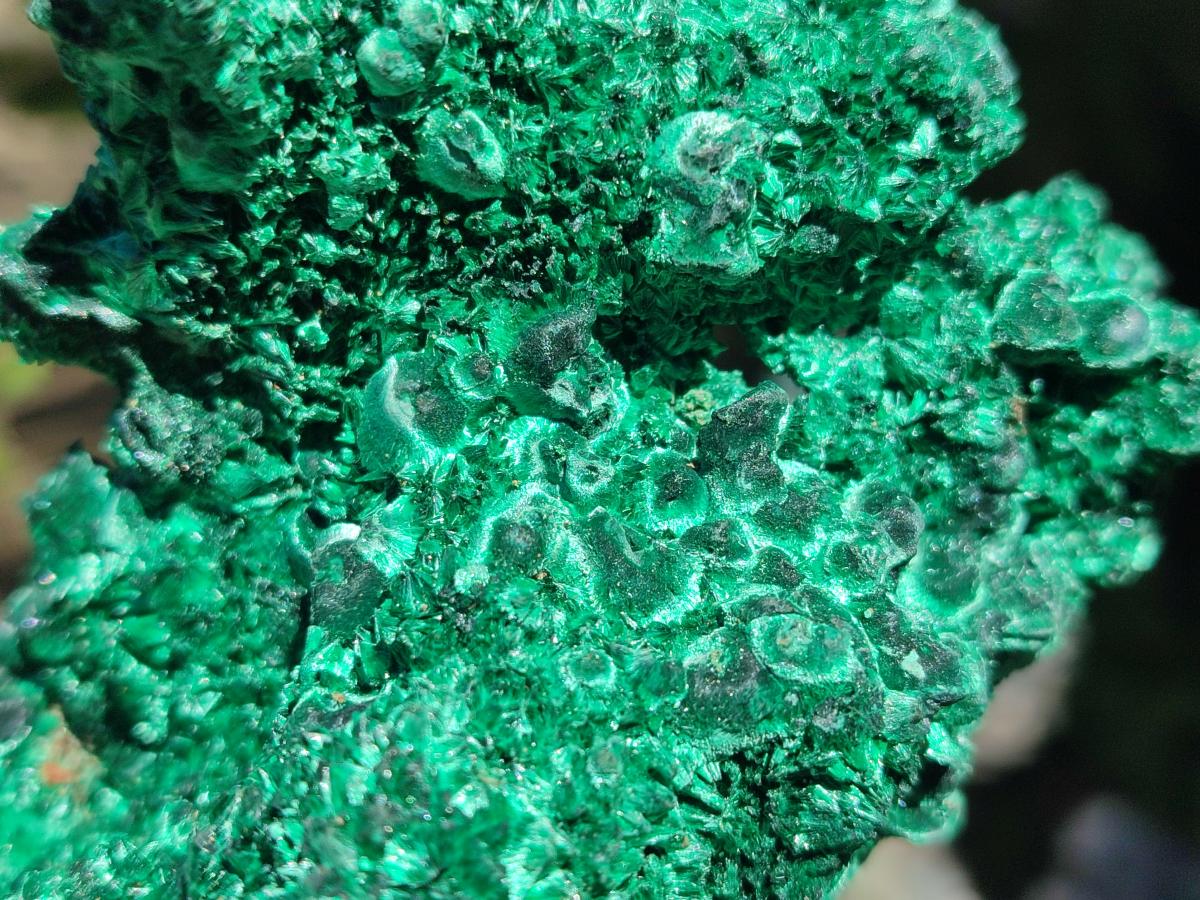 Natural Cabinet Size Silky Malachite Specimens x 2 From Kasompe, Congo