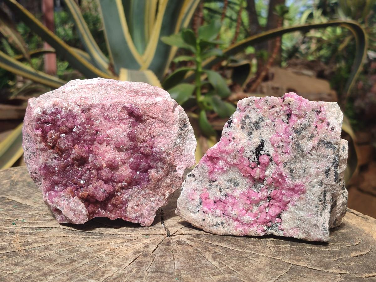 Natural Large Cabinet Size Spherocobaltite Specimens x 2 From Mashamba West Mine, Congo