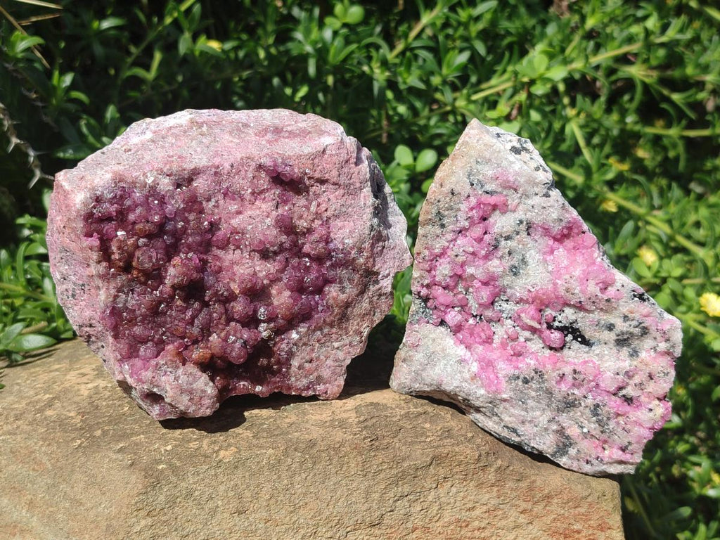 Natural Large Cabinet Size Spherocobaltite Specimens x 2 From Mashamba West Mine, Congo