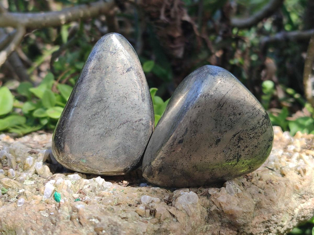 Polished Basalt Pharaoh Stone Free Forms x 12 From Iron Duke Mine, Zimbabwe