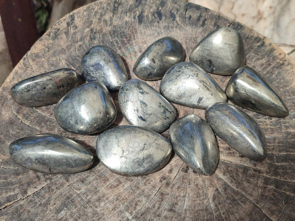 Polished Basalt Pharaoh Stone Free Forms x 12 From Iron Duke Mine, Zimbabwe