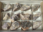 Natural Lepidolite Cobbed Specimens x 12 From Zimbabwe