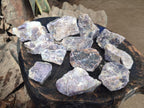 Natural Lepidolite Cobbed Specimens x 12 From Zimbabwe