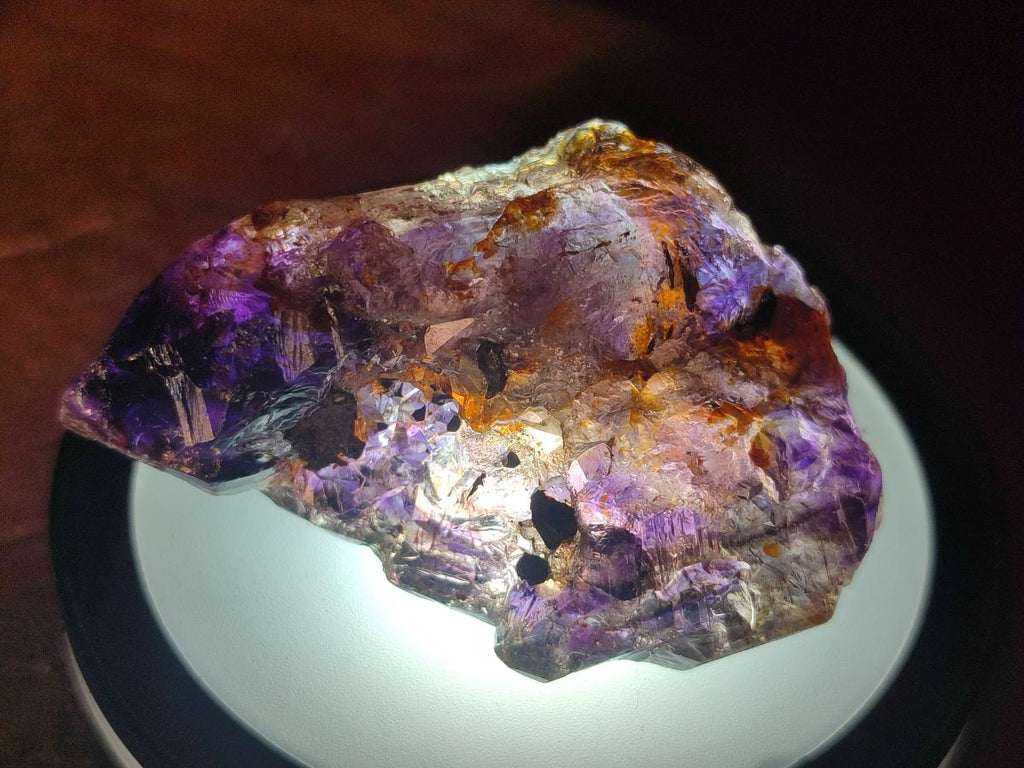 Natural Smokey Window Amethyst Crystals x 24 From Chiredzi, Zimbabwe