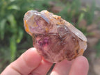 Natural Smokey Window Amethyst Crystals x 24 From Chiredzi, Zimbabwe
