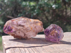 Natural Smokey Window Amethyst Crystals x 24 From Chiredzi, Zimbabwe
