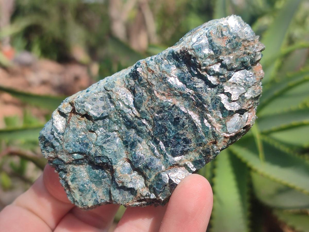 Natural Blue Apatite Cobbed Specimens x 24 From Betroka, Madagascar