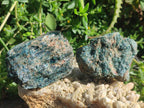 Natural Blue Apatite Cobbed Specimens x 24 From Betroka, Madagascar