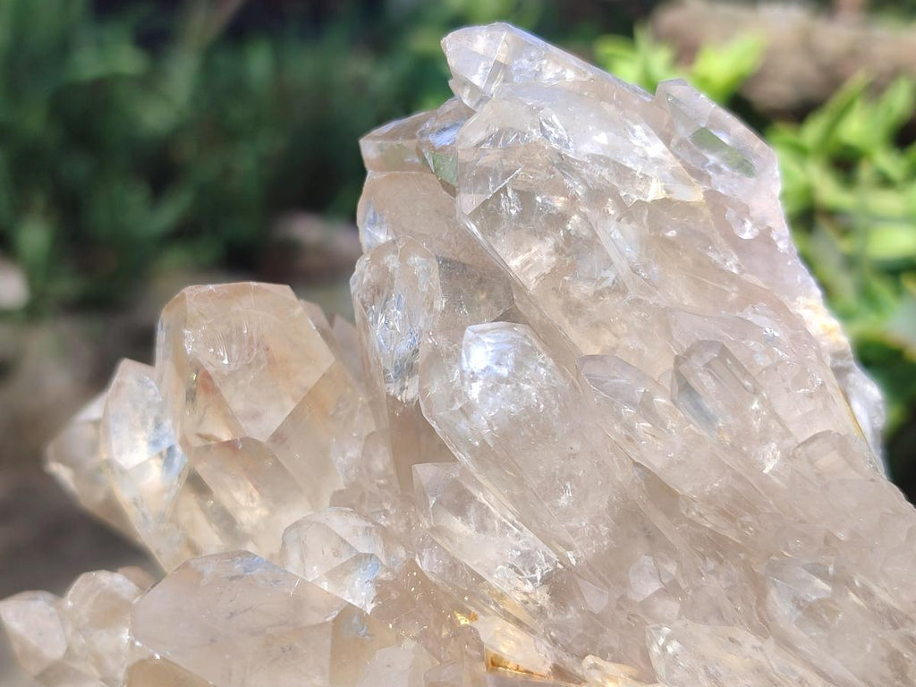 Natural Cascading Citrine Quartz Clusters x 2 From Luena, Congo