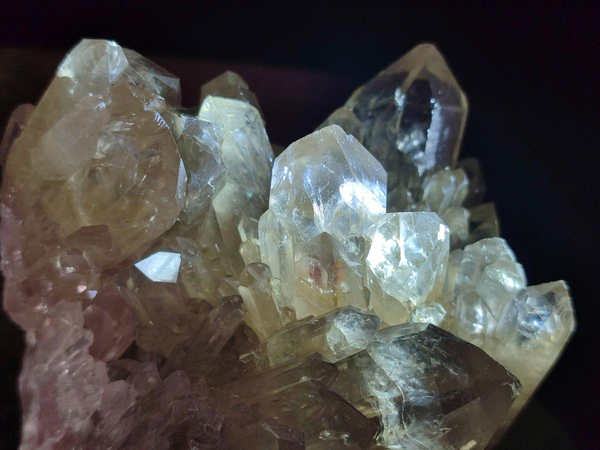 Natural Cascading Citrine Quartz Clusters x 2 From Luena, Congo