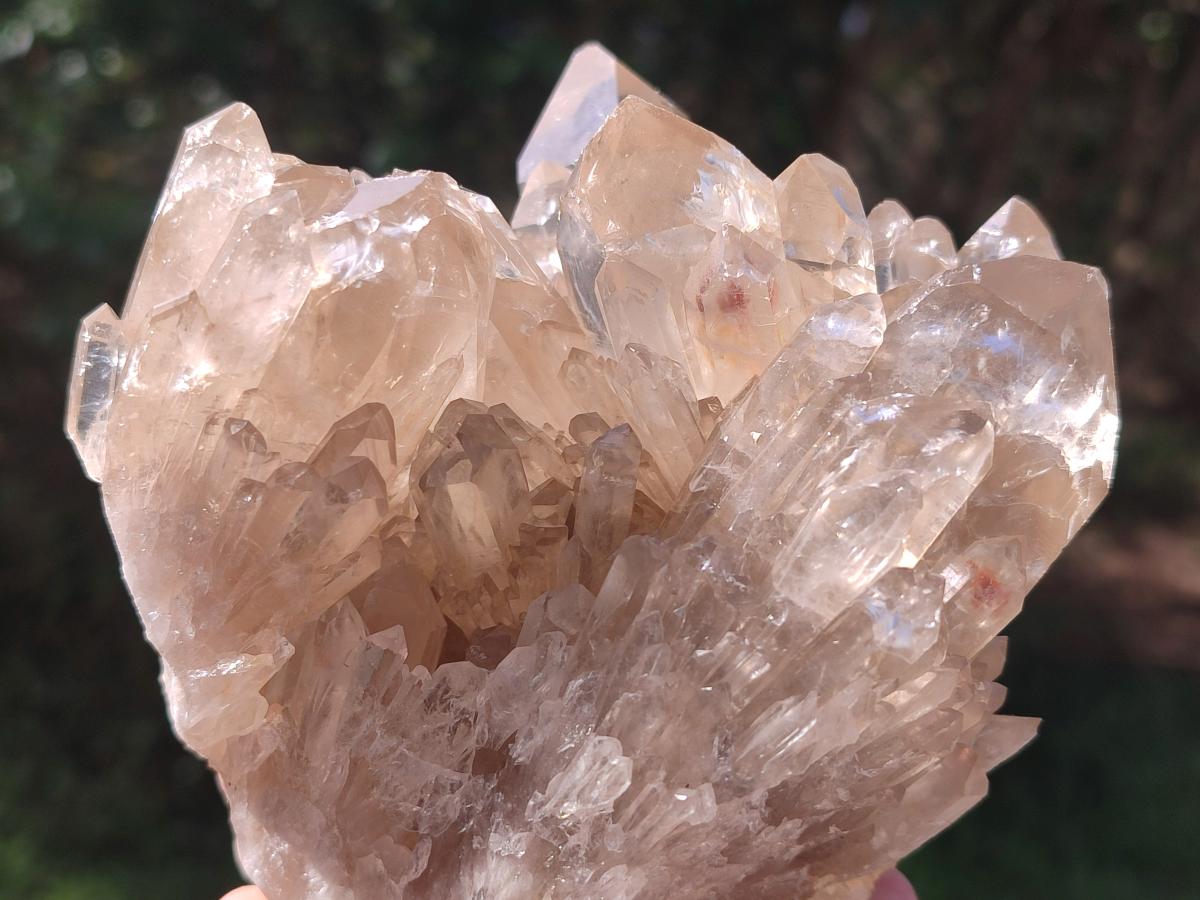 Natural Cascading Citrine Quartz Clusters x 2 From Luena, Congo