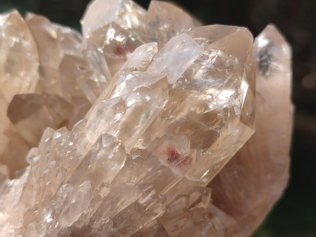 Natural Cascading Citrine Quartz Clusters x 2 From Luena, Congo