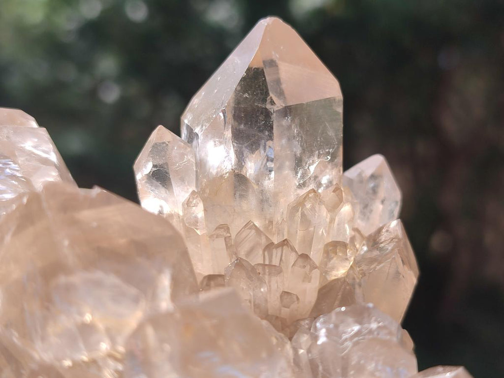 Natural Cascading Citrine Quartz Clusters x 2 From Luena, Congo