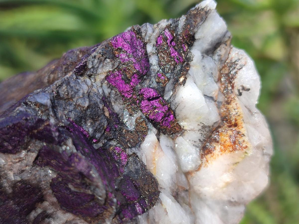 Natural Metallic Cobbed Purpurite Specimens x 6 From Erongo, Namibia