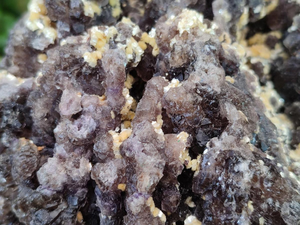 Natural XL Smokey Fluorite Floater Specimen with Yellow Muscovite Mica x 1 From Erongo, Namibia