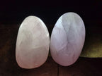 Polished Rose Quartz Standing Display Pieces x 6 From Zimbabwe